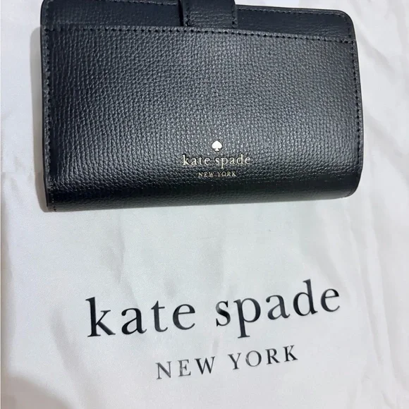 🆕 Kate Spade Medium Bifold Wallet in Black - Picture 3 of 3